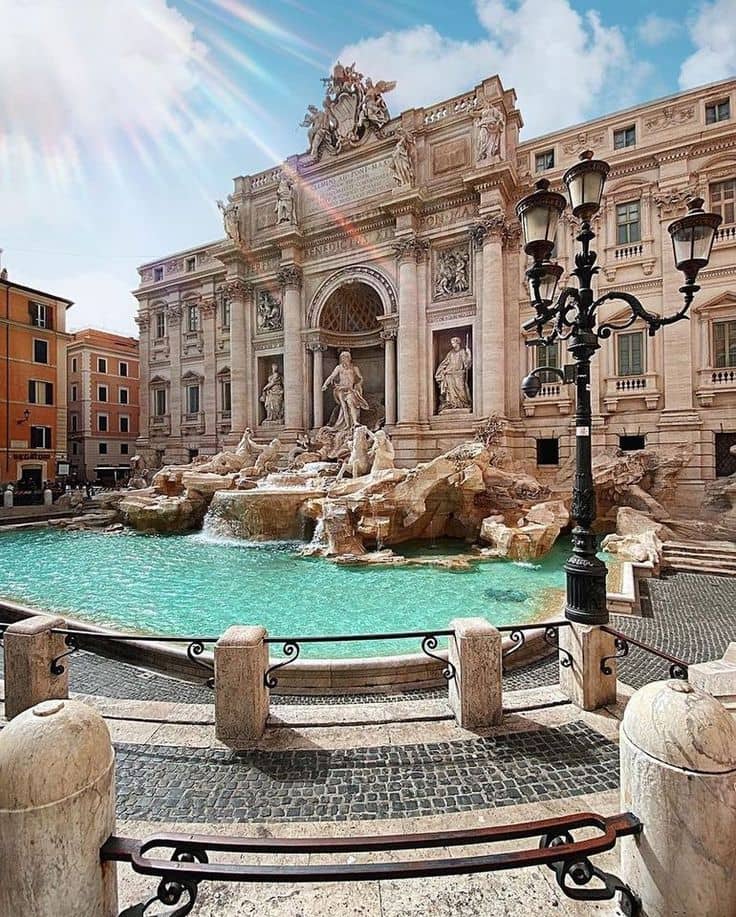 The Trevi Fountain in Rome