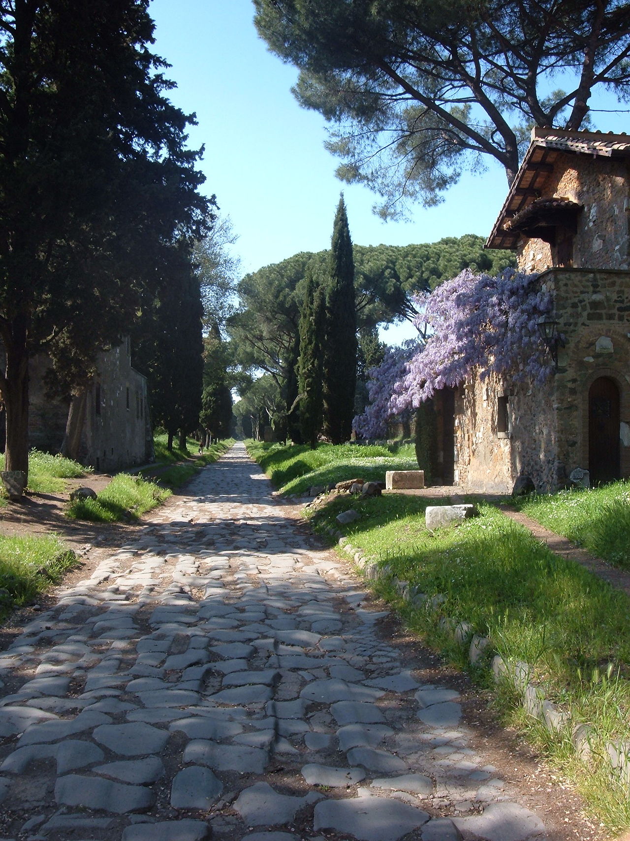 The ancient Appian Way in Rome