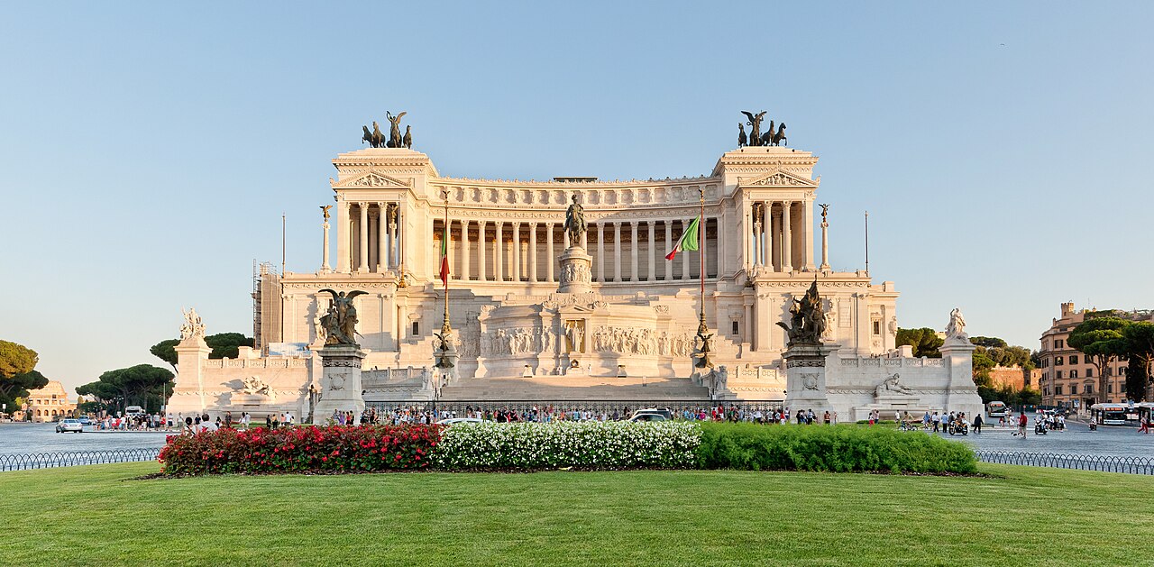 The Vittoriano monument at Piazza Venezia in Rome
