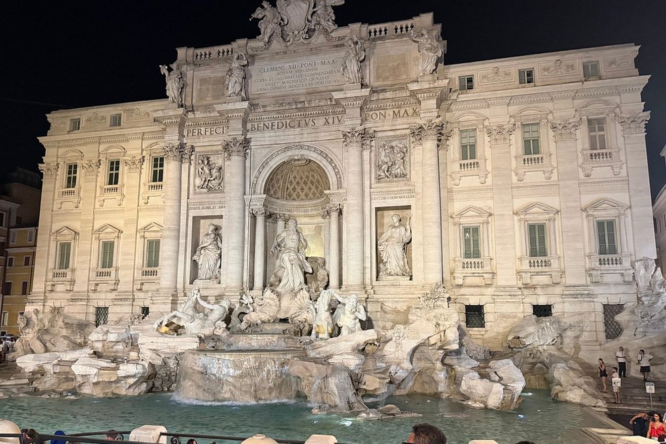 Trevi Fountain at night