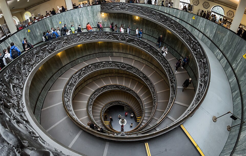 La scala elicoidale del Bramante, Musei Vaticani
